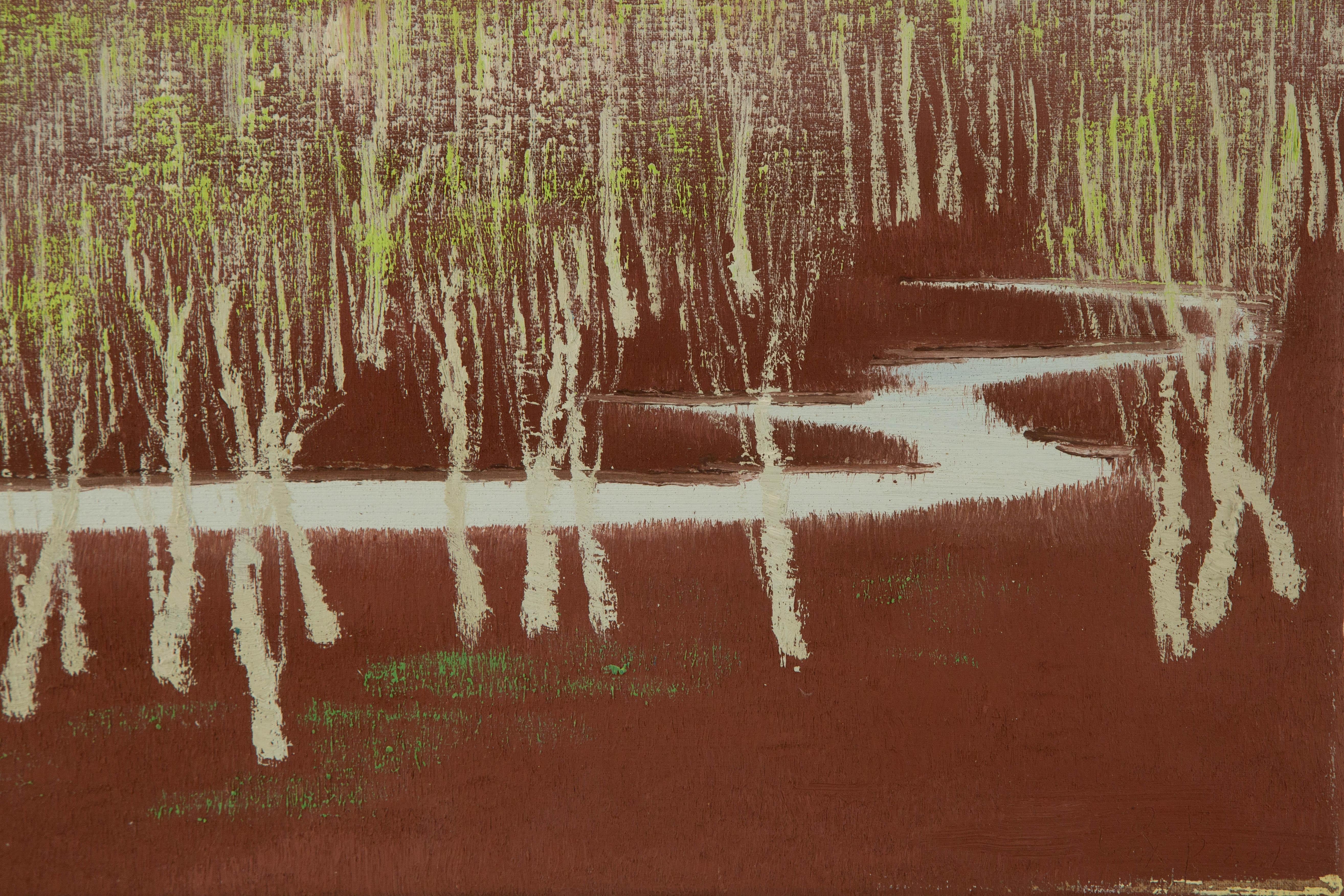 Shenglu Wang Landscape Original Oil On Canvas 