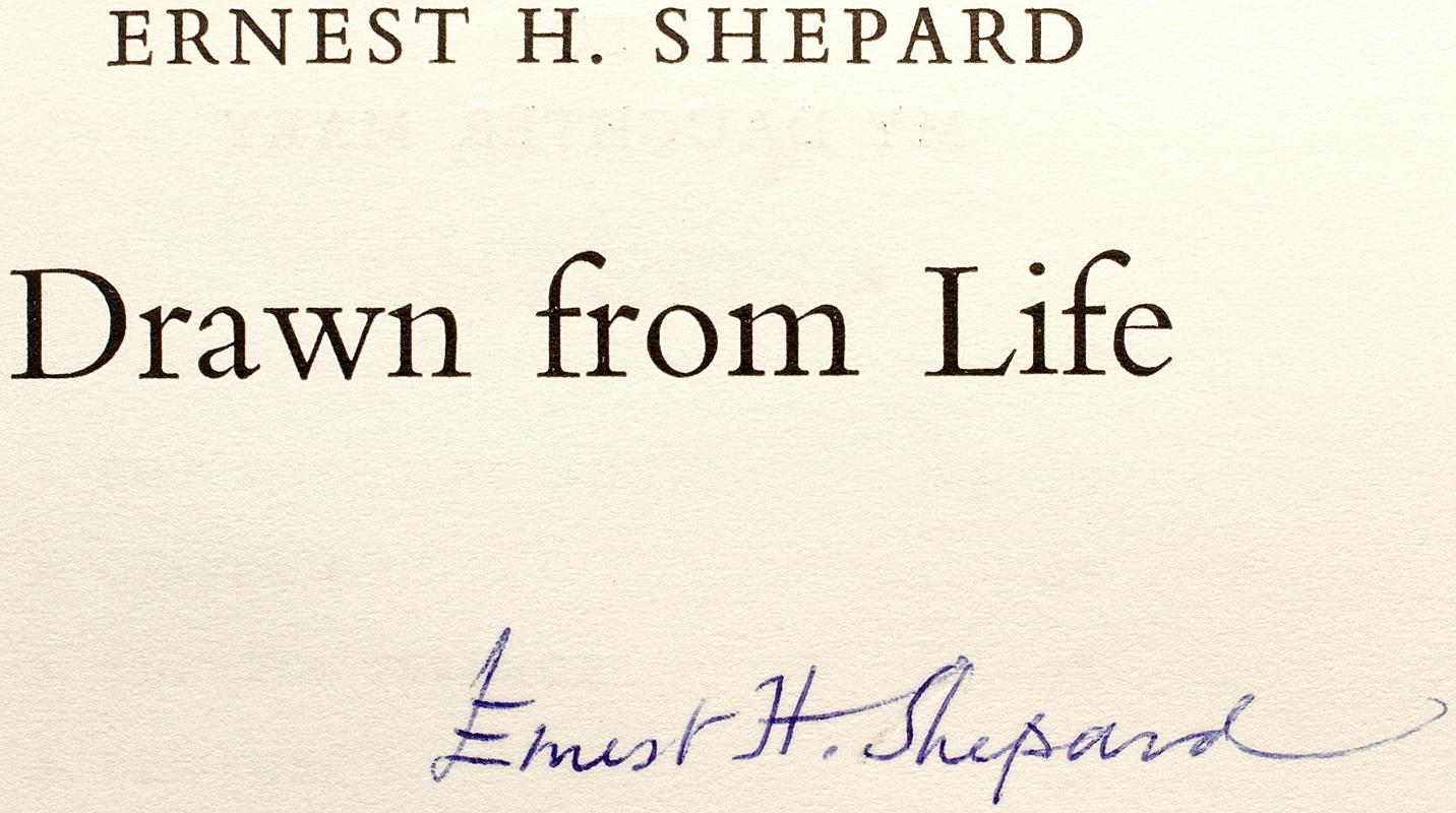 Britannique SHEPARD, Ernest H. Drawn from Life, 1961. Première ÉDITION - SIGNÉE ! en vente