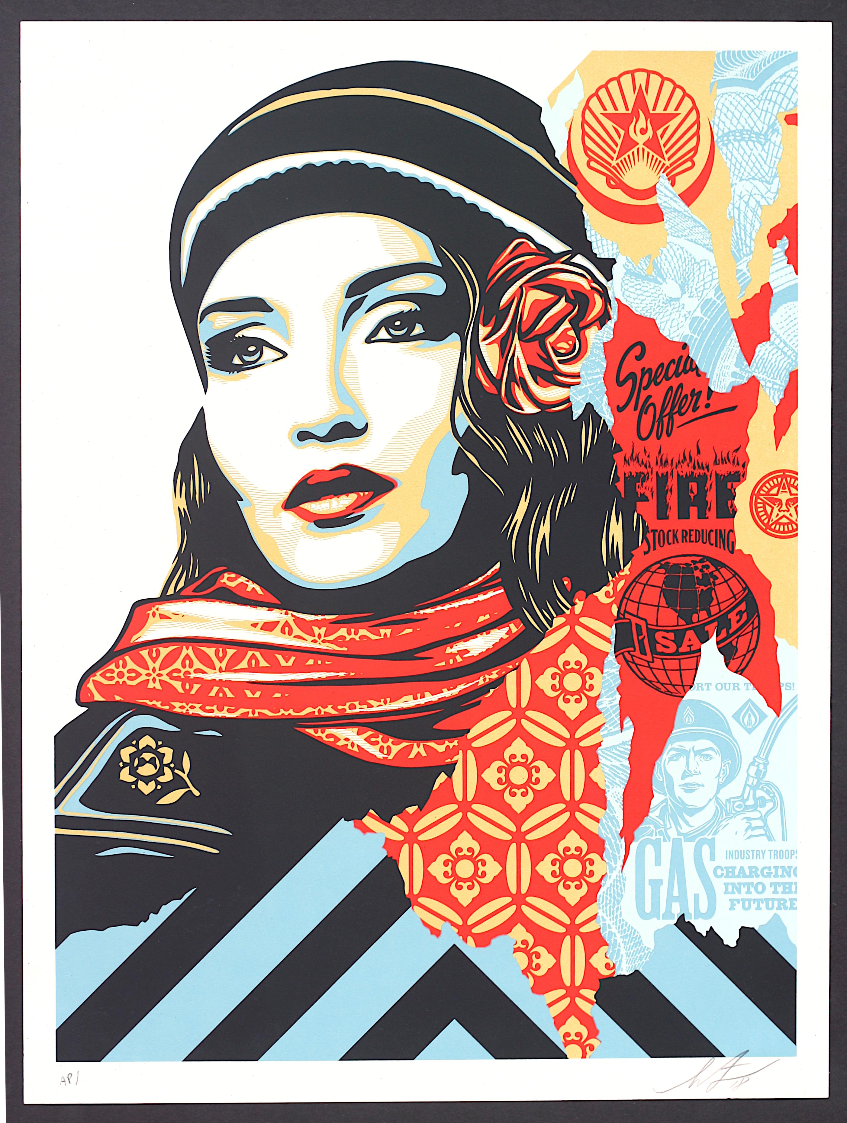 Shepard Fairey, (Amerikaner, geb. 1970) (Leinwand) im Angebot