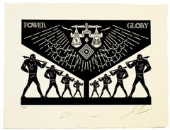 Shepard Fairey x Cleon Peterson Scales of Injustice Limited Edition Screenprint
