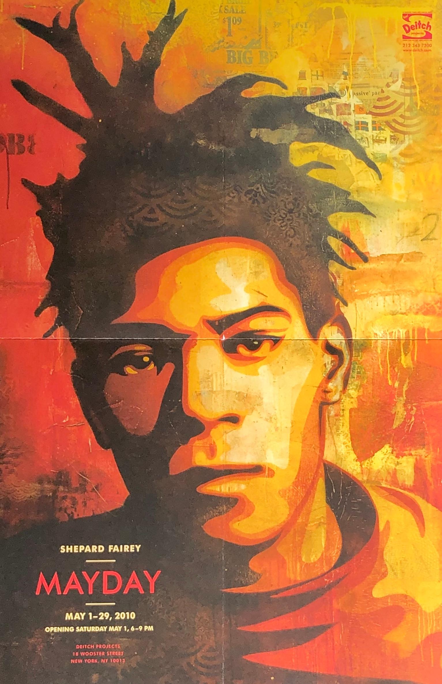 Shepard Fairey Basquiat Poster In Excellent Condition In Brooklyn, NY