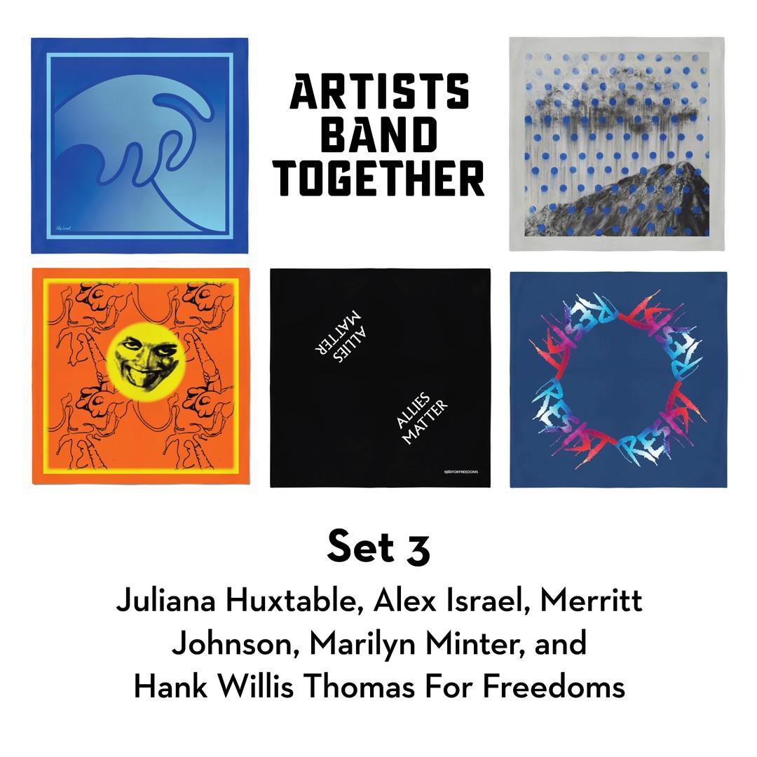 Ensemble complet de 15 Bandanas for Artists Band Together Art Movement en vente 14