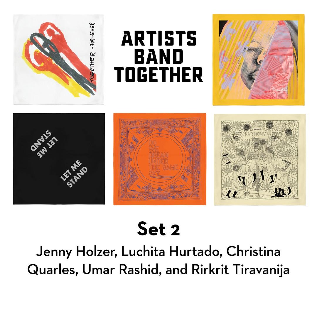 Ensemble complet de 15 Bandanas for Artists Band Together Art Movement en vente 15