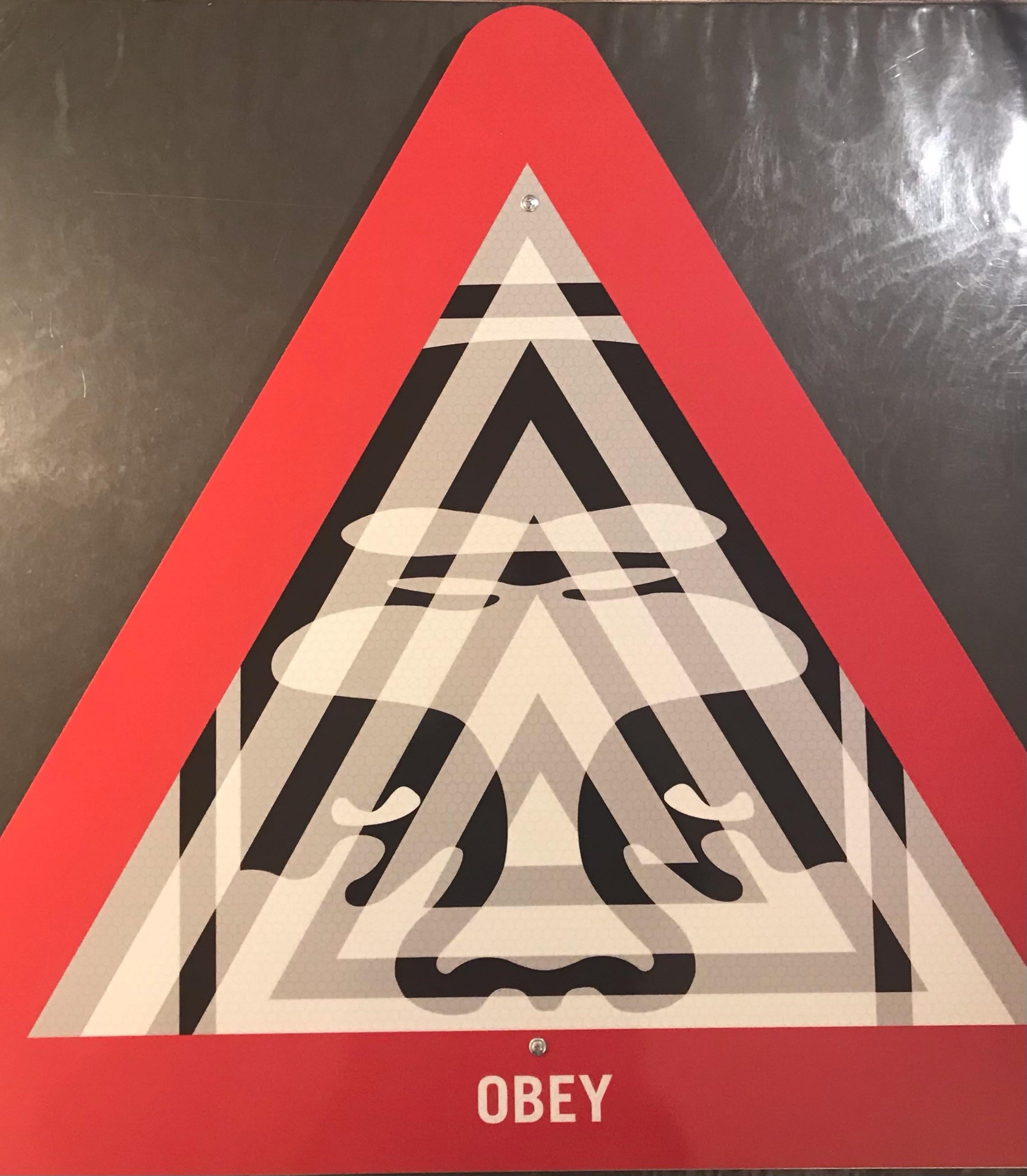 TITLE:
Shepard Fairey “Unyielding” Aluminum Signed Print Beyond The Streets Obey Giant With C.O.A.
YEAR:
2020
CLASSIFICATION:
Limited edition

MEDIUM TYPE:
Mixed Media with Screen Printing and wall Mount 
MEDIUM/MATERIALS:
Aluminum Metal Street Sign