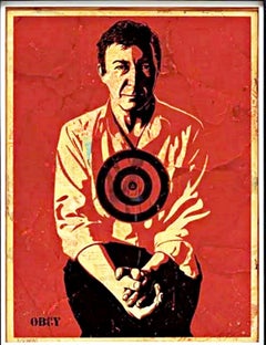 Jasper Johns Rojo (pintura original en técnica mixta firmada a mano y numerada HPM 2/2) 