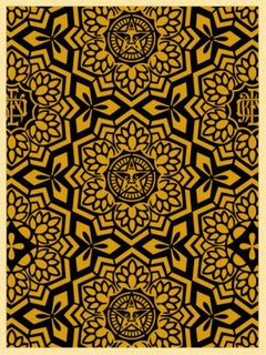 "Yen Pattern" (black & gold)