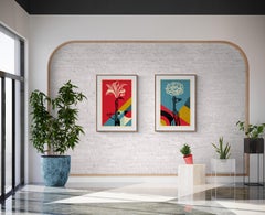 AK-47 Lotus & AR-15 Lily Set (Vietnam War, Protest, Flowers, Guns, ~60% OFF)