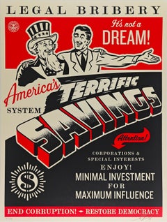 America's Savings, Shepard Fairey, 2016 Limited Edition