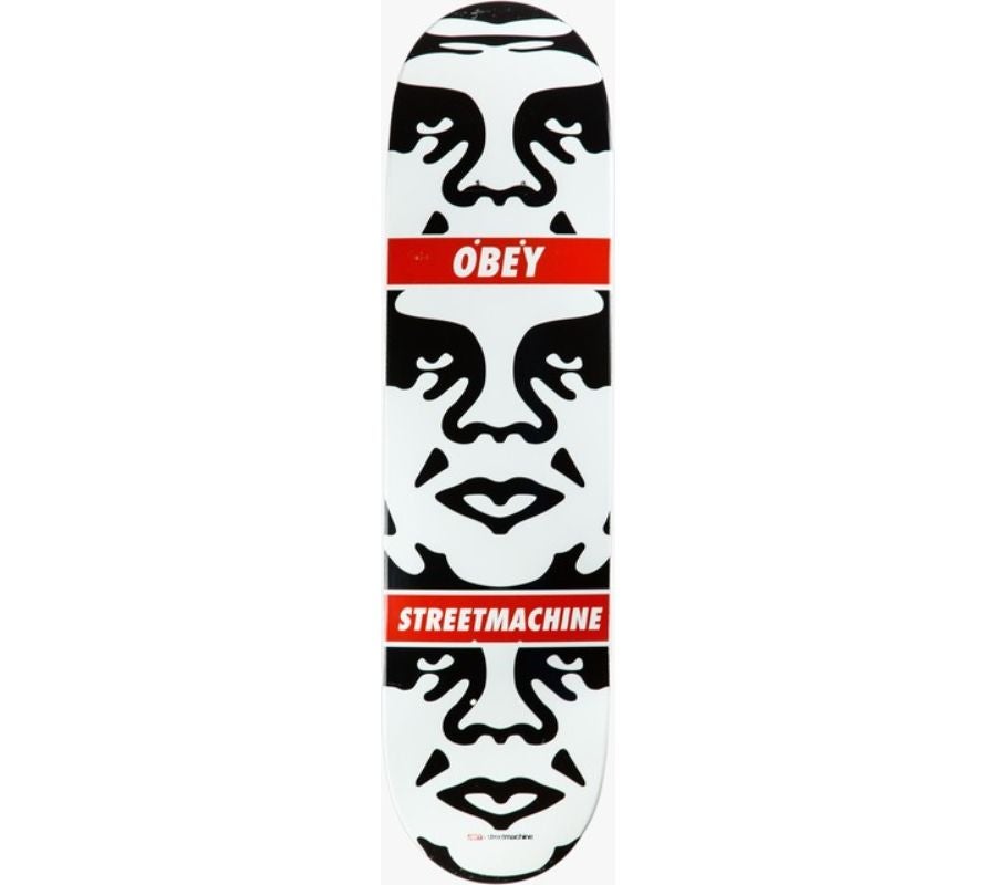 ANDRE 3 FACE, OBEY 25 YEARS SKATEBOARD DECK - Print by Shepard Fairey