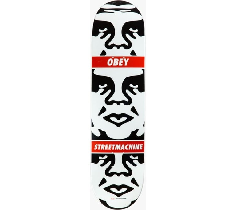 Shepard Fairey ANDRE 3 FACE, OBEY 25 YEARS SKATEBOARD DECK For Sale