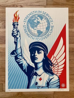 Angel of Hope - Shepard Fairey  Street Art Print Ode to Healthcare and Nursing