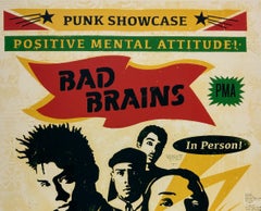 Bad Brains Punk Showcase Rasta, Signed Screen Print, Edition of 350