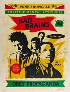 Bad Brains Punk Showcase Rasta, Signed Screen Print, Edition of 350