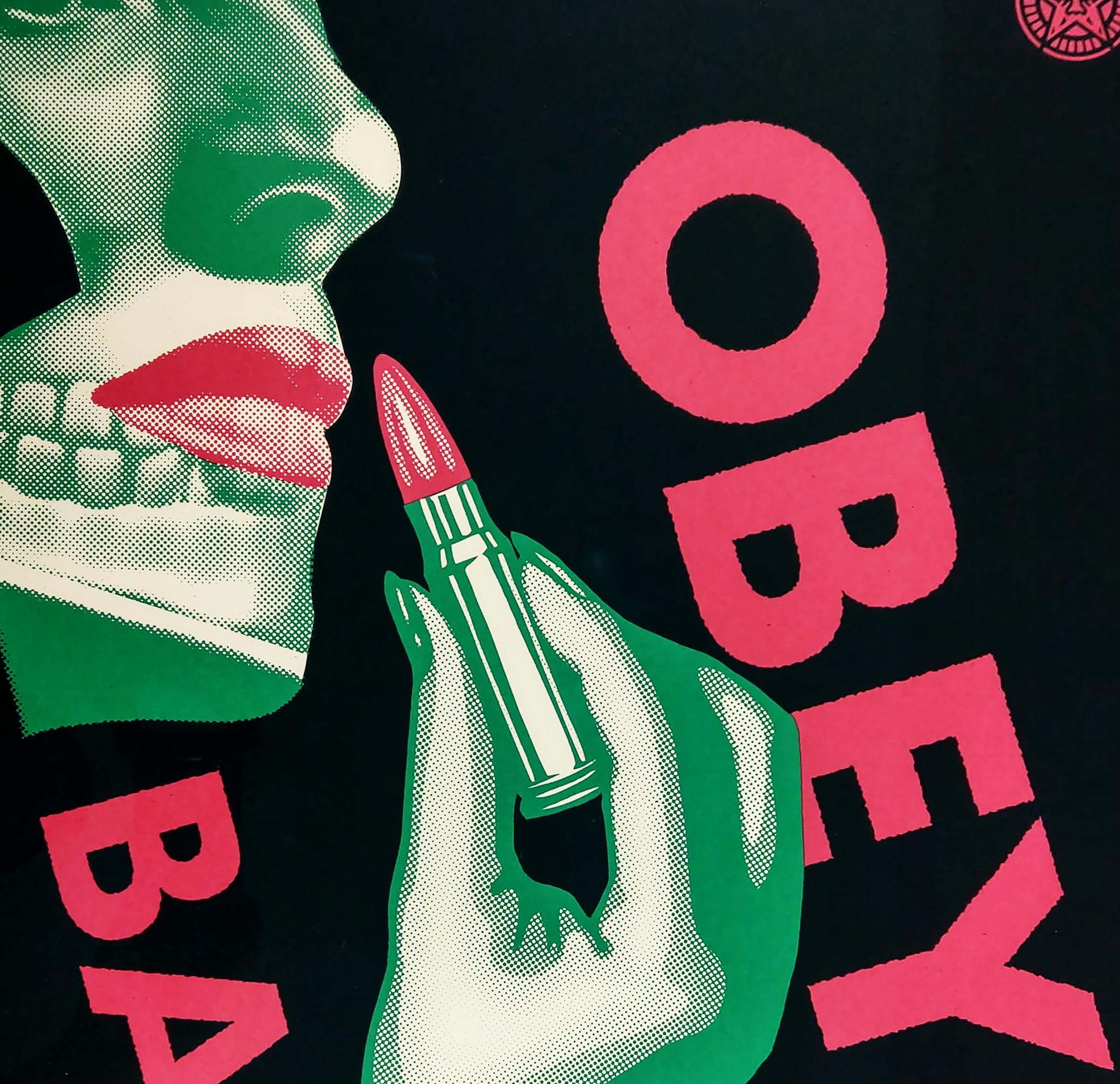 Bad Reputation, Black - Shepard Fairey Obey Contemporary Print (Mauvaise réputation, noir) en vente 1