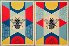 Conjunto «Bee Geometric» (Polinizadores, Conservación, Biodiversidad, NÚMEROS A JUEGO)