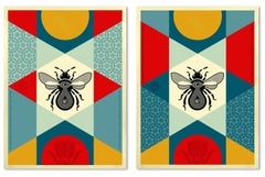 Conjunto «Bee Geometric» (Polinizadores, Conservación, Biodiversidad, NÚMEROS A JUEGO)