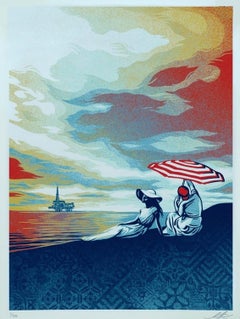 Bliss at the Cliff's Edge (activisme climatique, air pur, eau propre, Journée de la Terre)