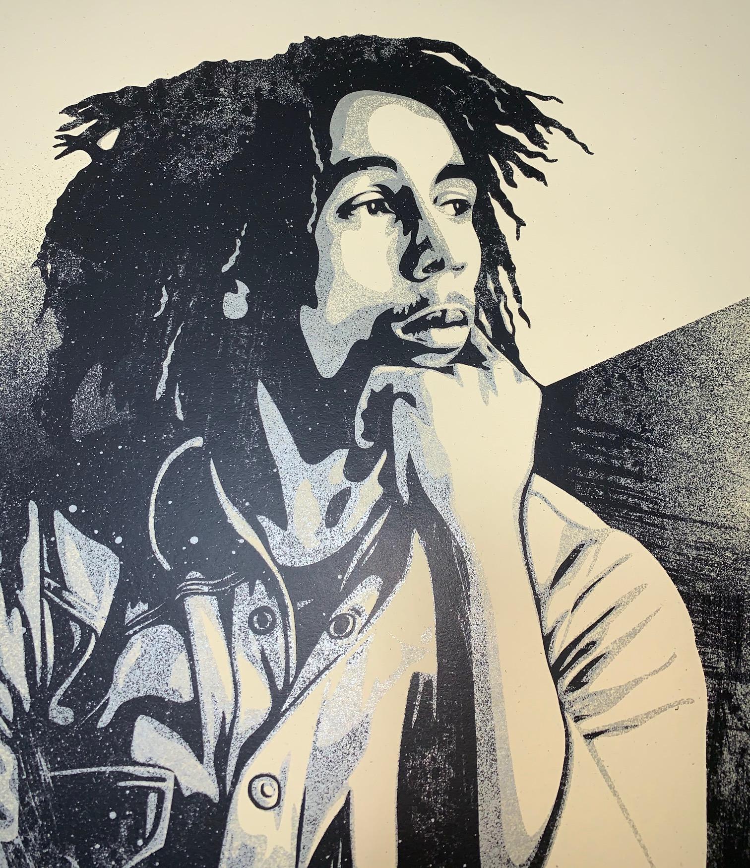 Bob Marley X Shepard Fairey Print To Catch A Fire, signiert Musik, von Bob Morris  im Angebot 2