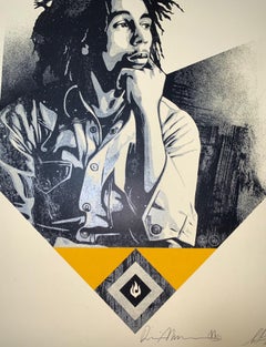 Bob Marley X Shepard Fairey Print To Catch A Fire Dennis Morris Signed Music 
