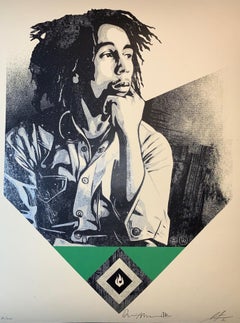 Bob Marley X Shepard Fairey Print To Catch A Fire Dennis Morris signé 