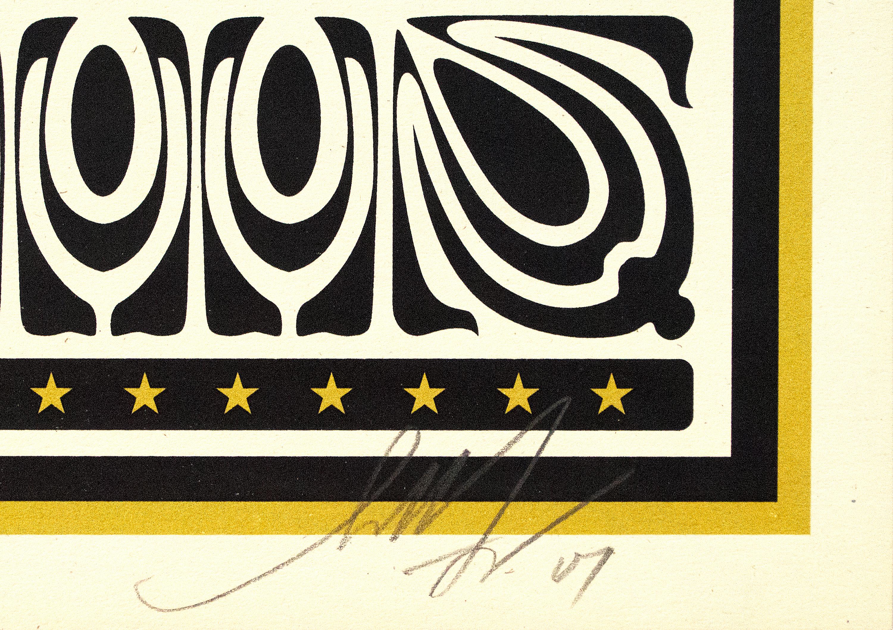 Por cualquier medio necesario (Amarillo) - Print de Shepard Fairey