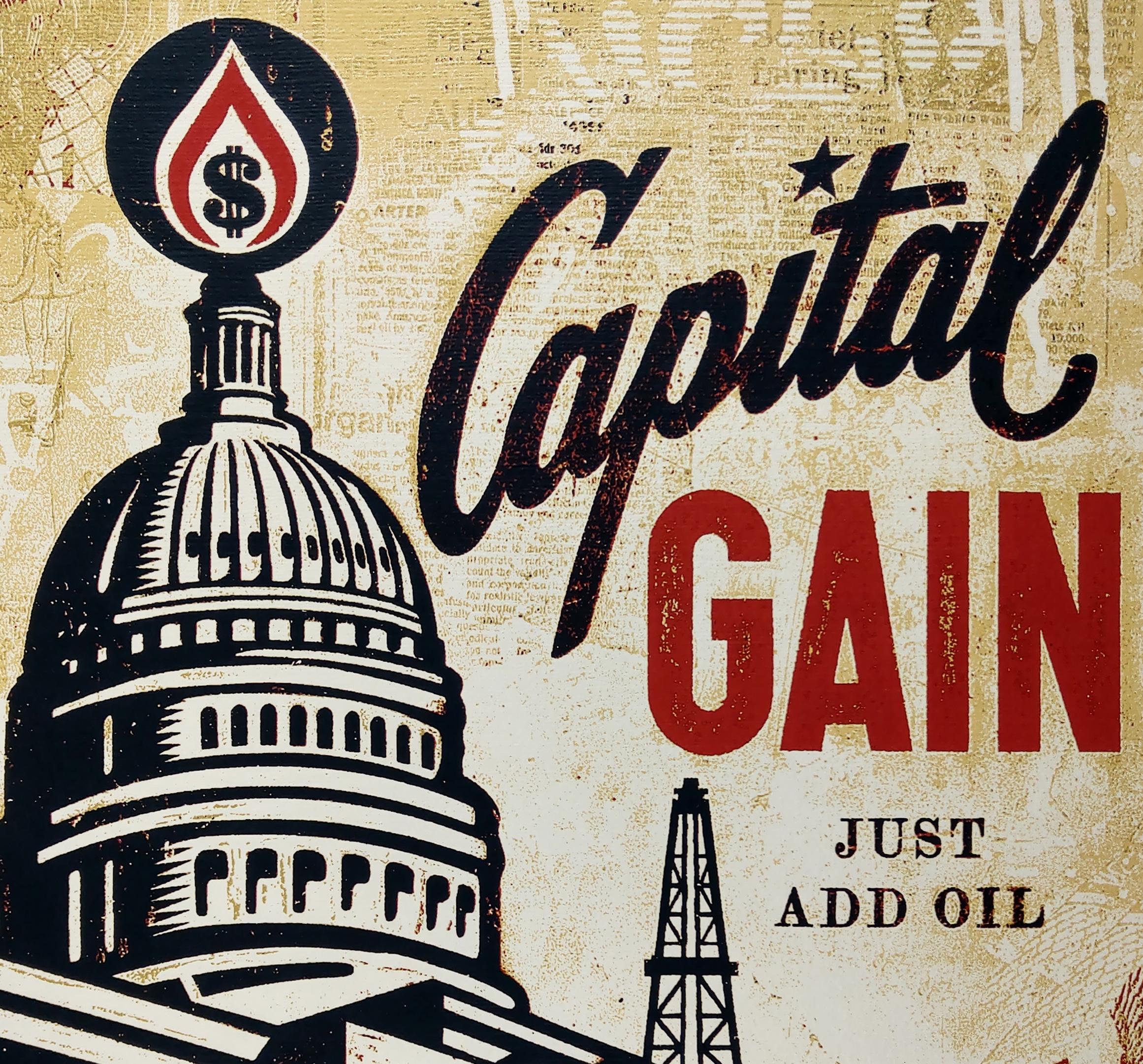 Capital Gain - Shepard Fairey Obey Giant Contemporary Print  For Sale 1