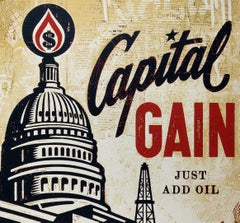 Capital Gain Shepard Fairey Screenprint Obey Giant Contemporary Print Street Art