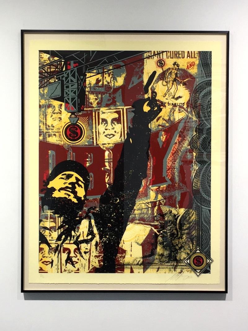 Collage Castro de la série « This is you God » (grand format) - Print de Shepard Fairey