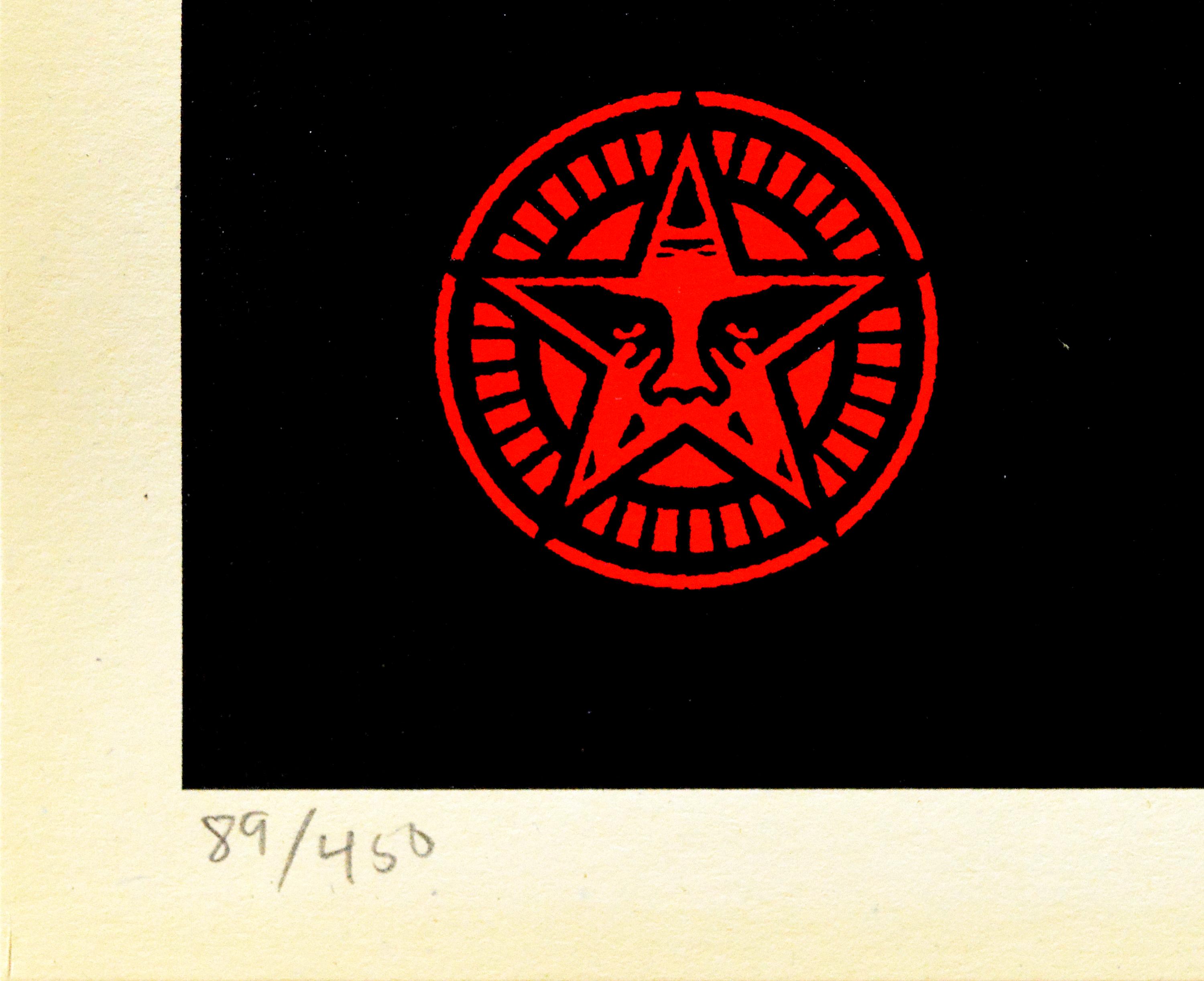 Cincinnati Contemporary Arts Center - Black Landscape Print by Shepard Fairey