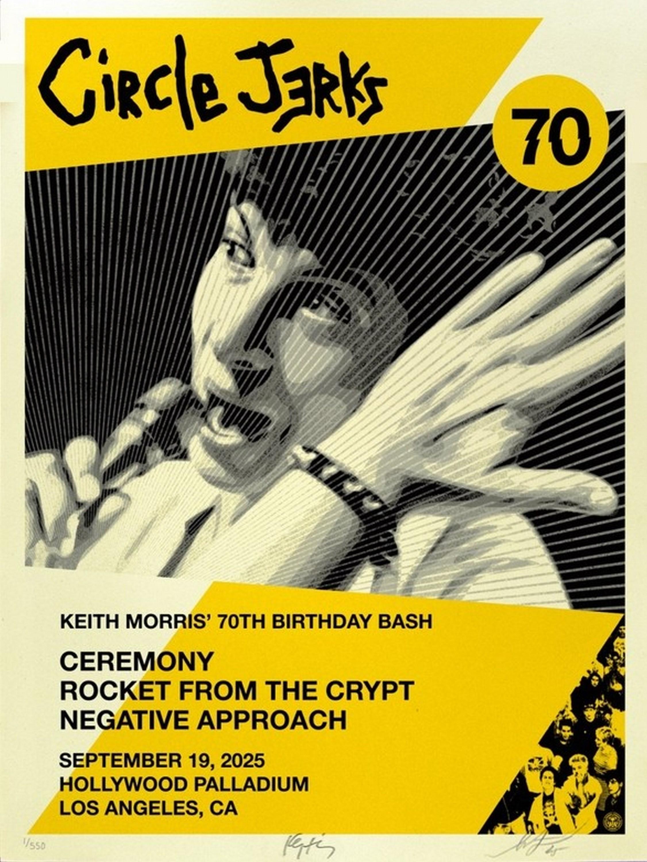 Shepard Fairey Portrait Print - Circle Jerks Keith Morris 70 (Punk Rock, Tribute, Legacy, Icon)