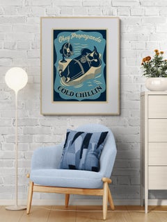 Cold Chillin (Blue) (Tributo Hip Hop, motivo giradischi, finta copertina LP)