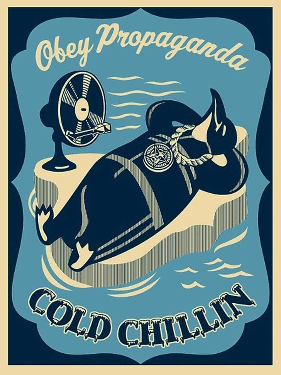 Cold Chillin (Blue) (Hip Hop Tribute, Turntable Motif, Faux LP Cover)