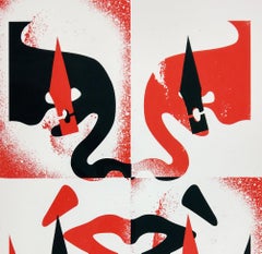 Cut It Up – Do It Yourself (Red, Black) Obey - Shepard Fairey Street Art Print