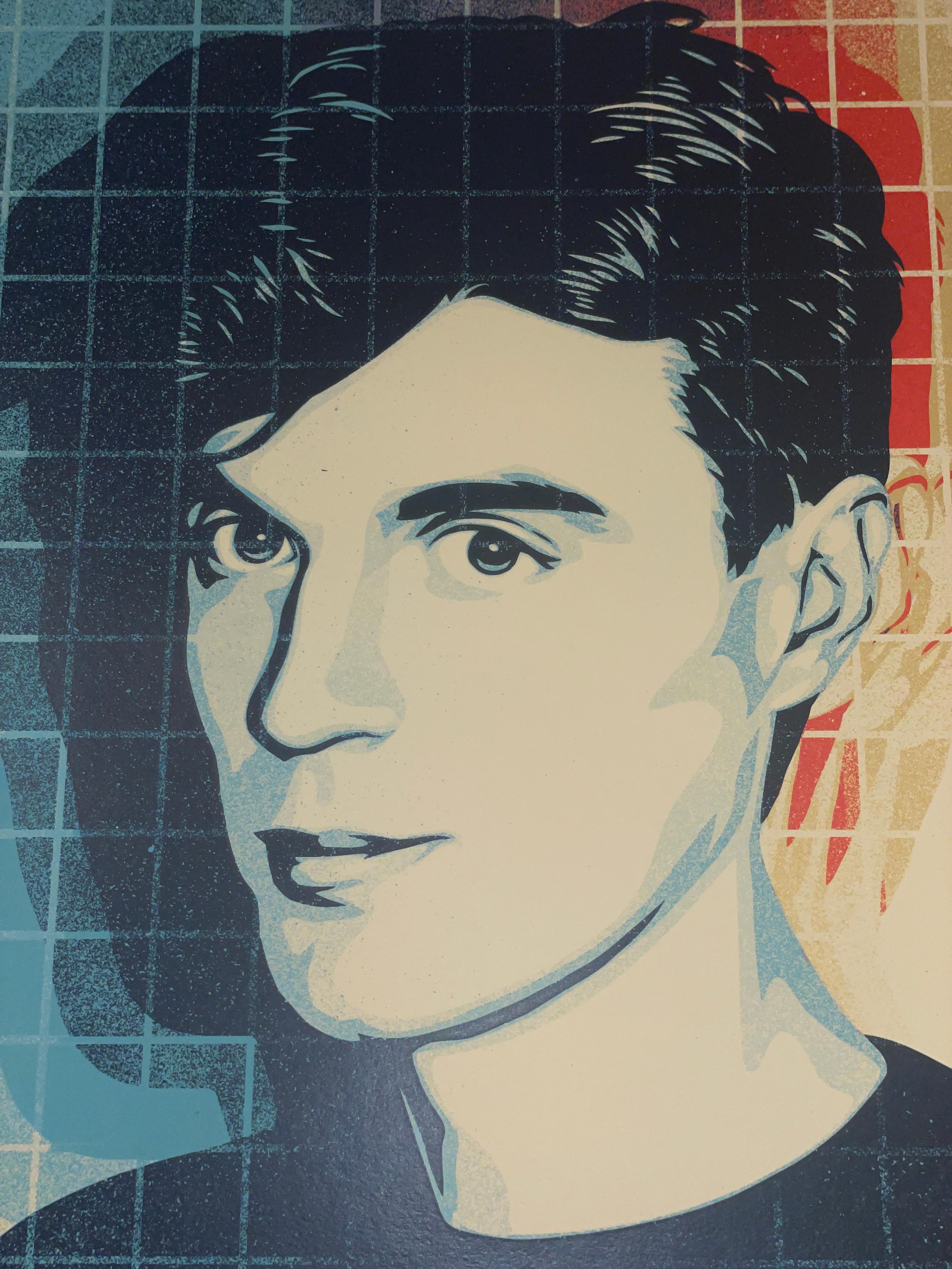 David Byrne „Overloading the Grid“ von Shepard Fairey Print Talking Heads Obey im Angebot 5