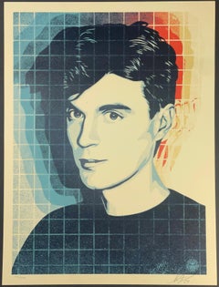 « Overloading the Grid » de David Byrne, imprimé Shepard Fairey « Talking Heads Obey »