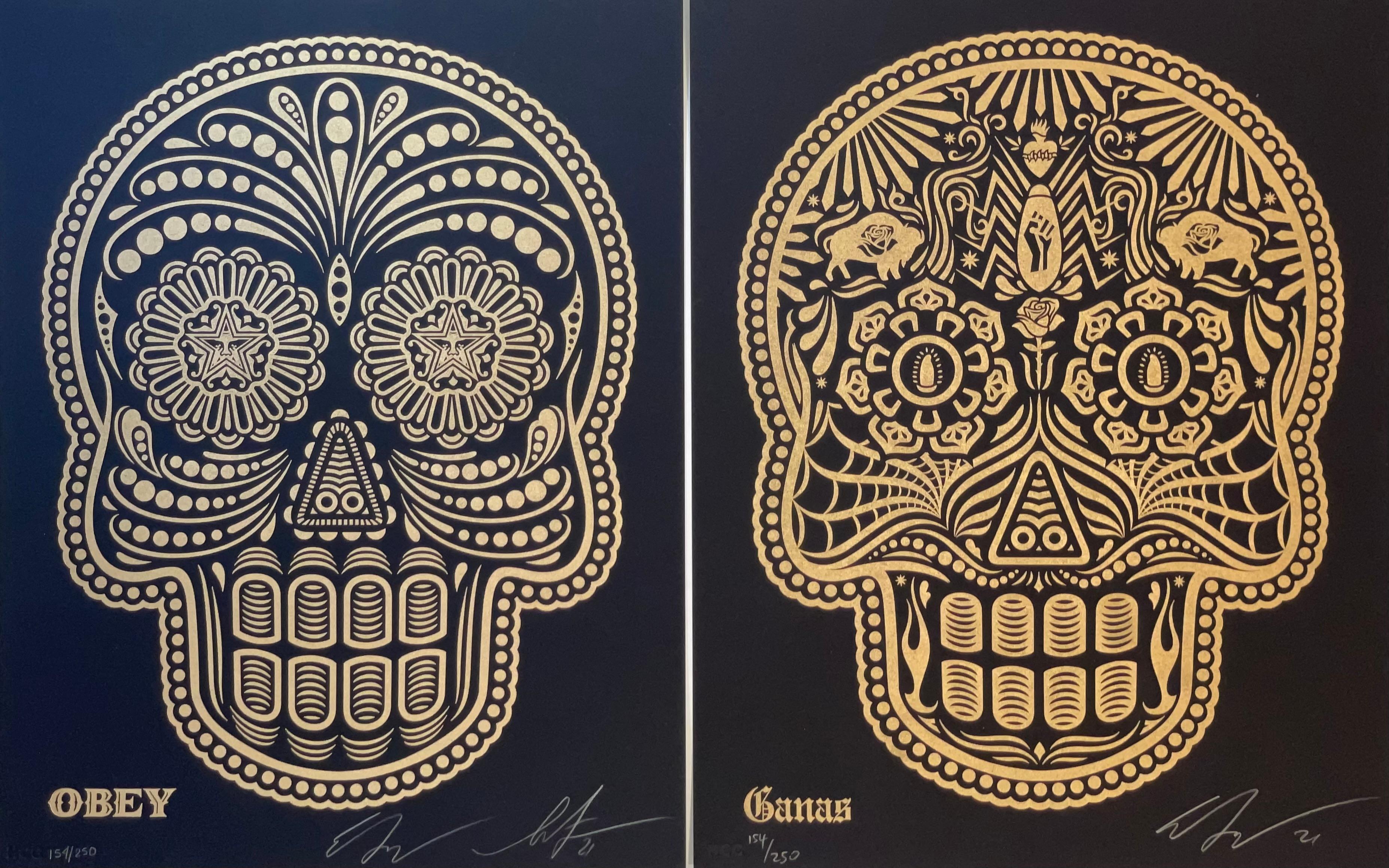 Day of the Dead Calavera Set 21 Shepard Fairey / Ernesto Yerena Letterpress  3