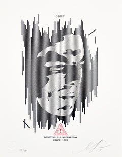 Decoding Disinformation Letterpress - Shepard Fairey Activism Street Art Print