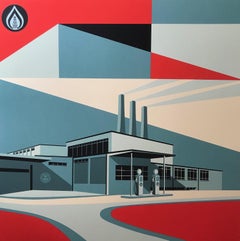 Shepard Fairey "Downward Trajectory" Fine Art Screen Print Contemporary Art