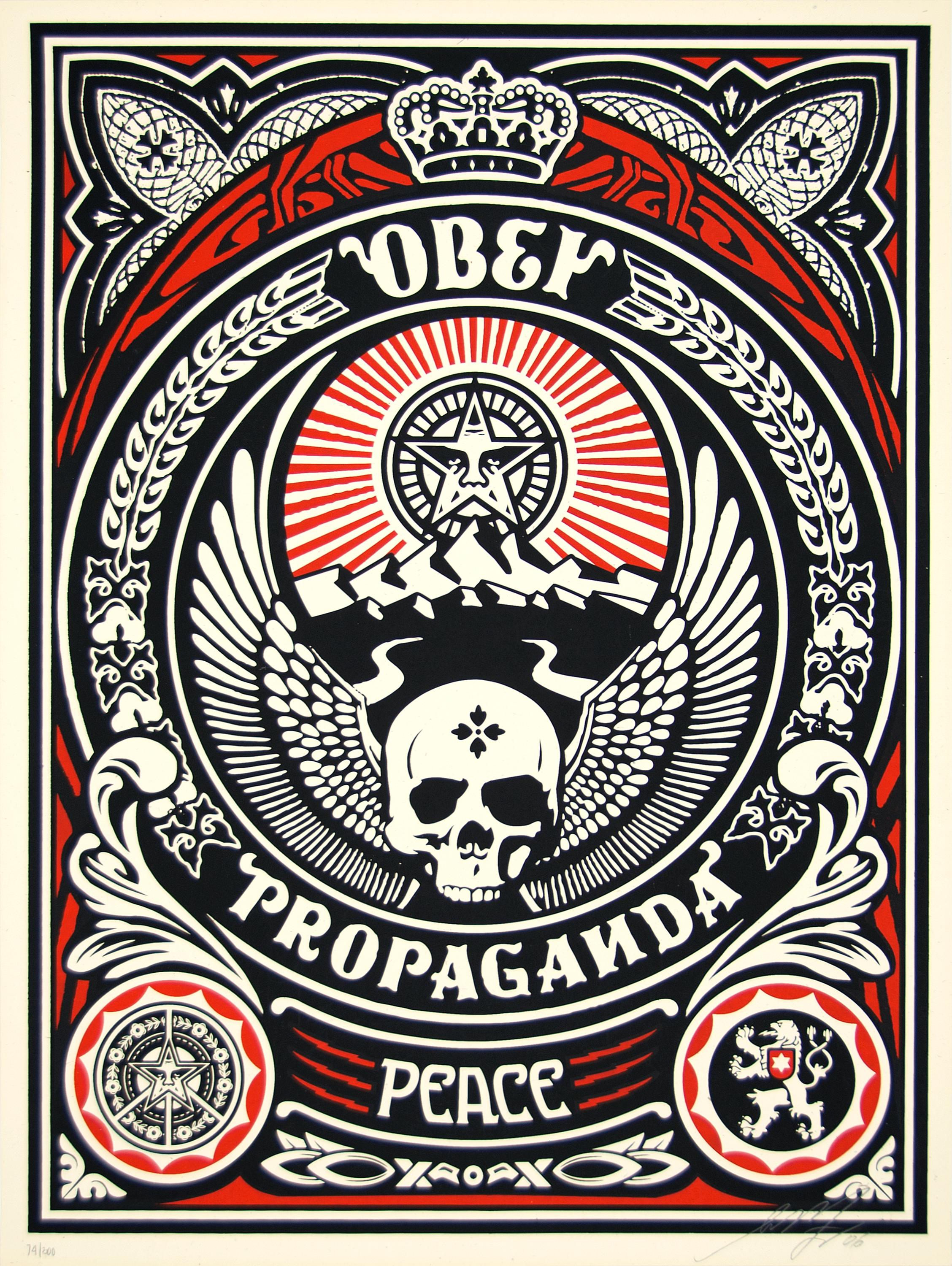 Shepard Fairey Abstract Print – Eagle Mountain
