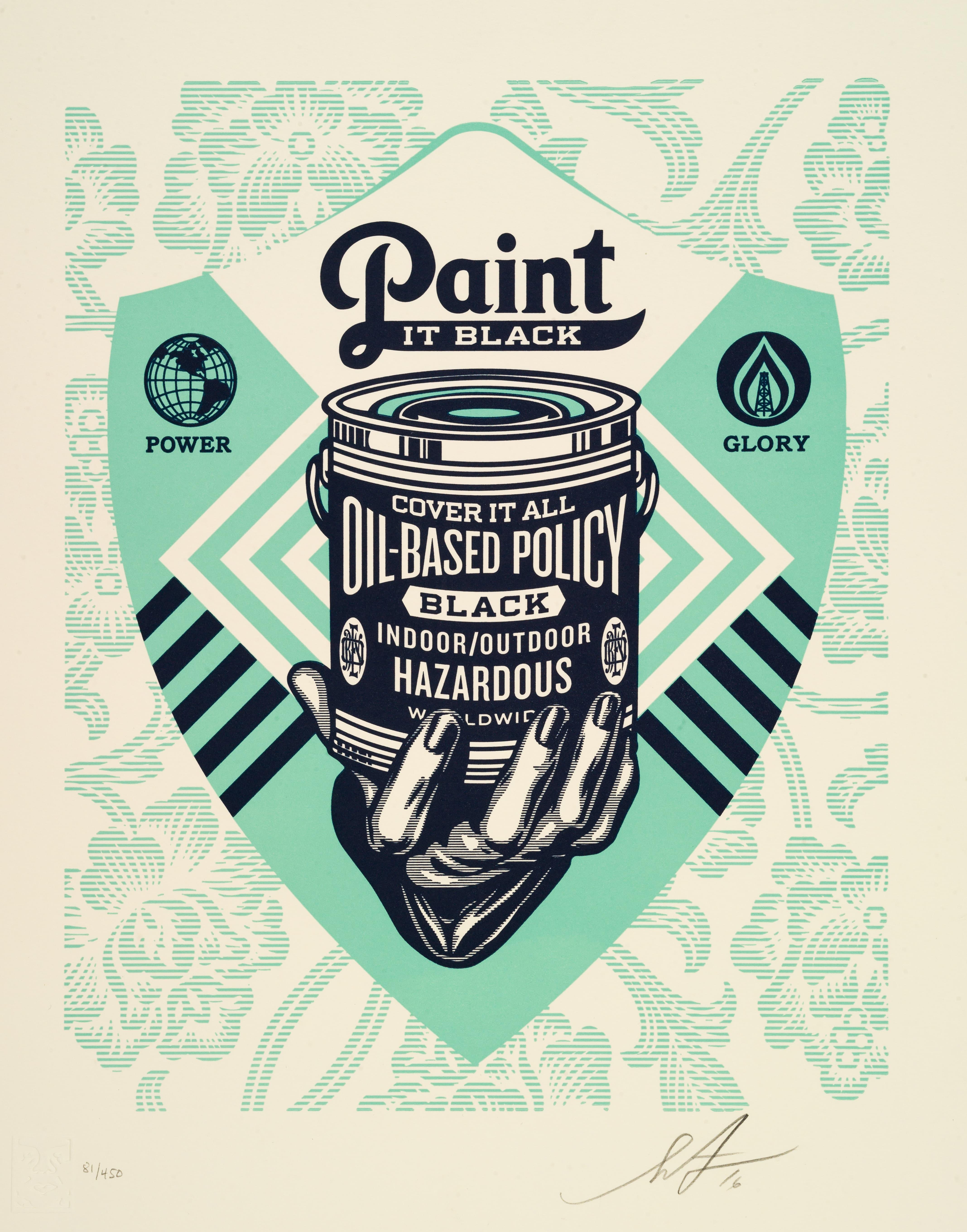 Shepard Fairey OBEY Letter press prints Earth Crisis (Complete Set of 6) For Sale 2