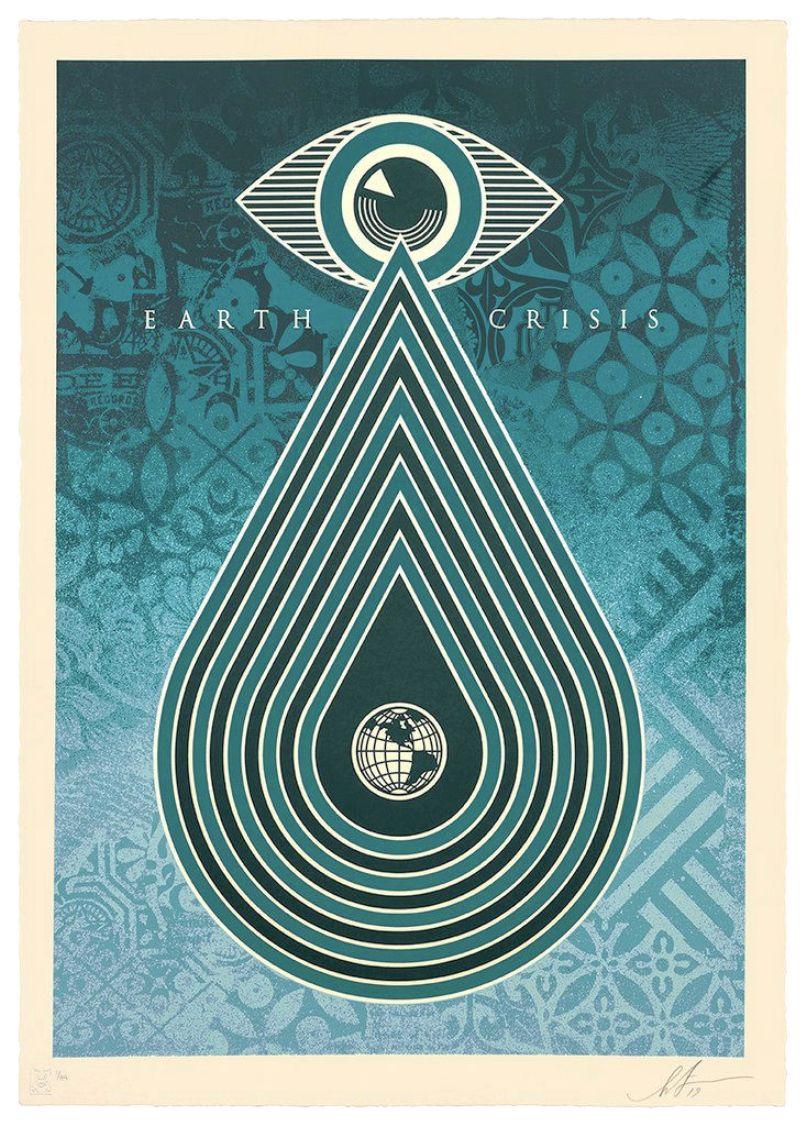 Ecology : Protect the Planet (Earth Crisis) - Tall screenprint signed & numbered