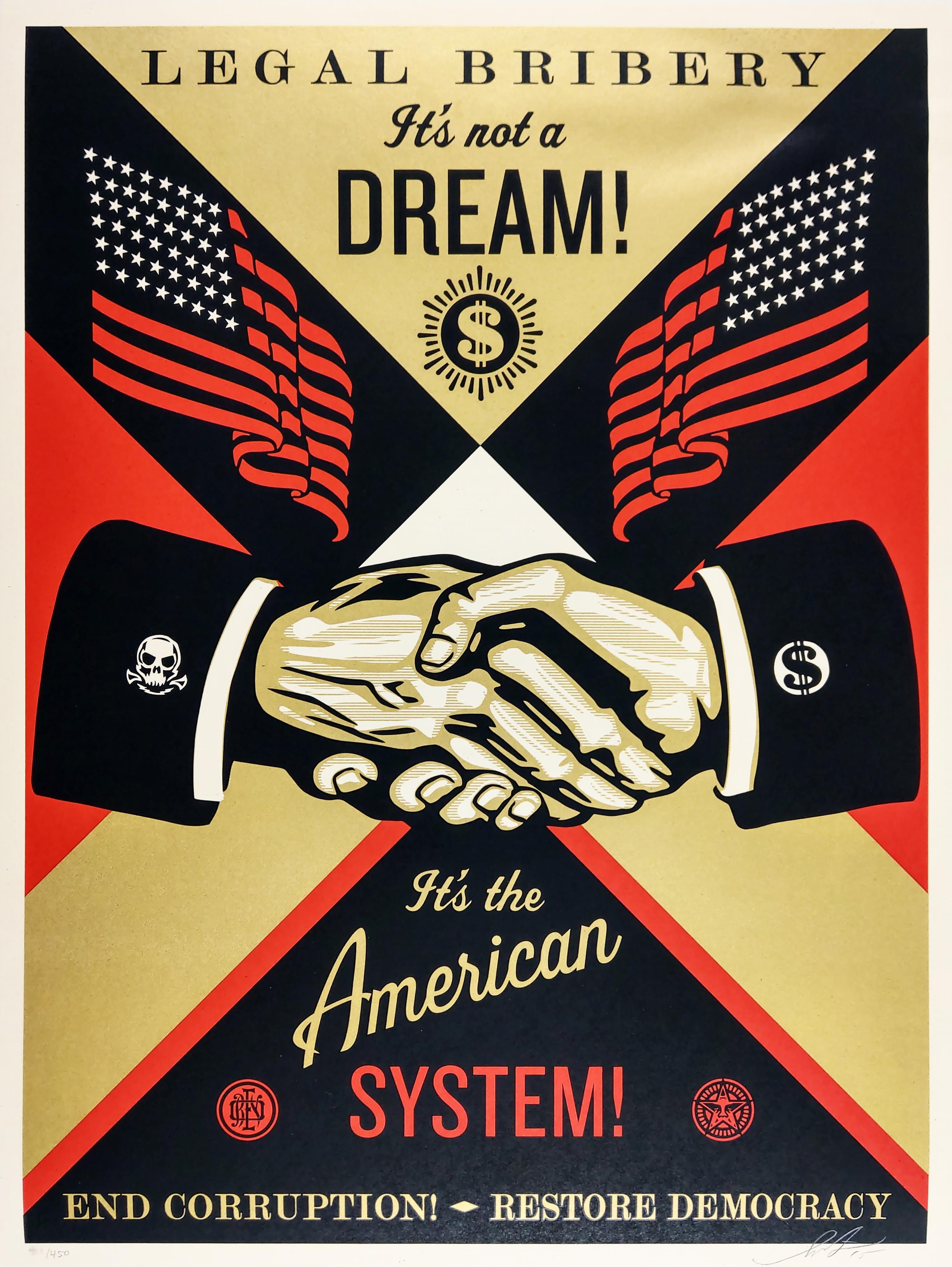 End Corruption - Shepard Fairey Obey Contemporary Print