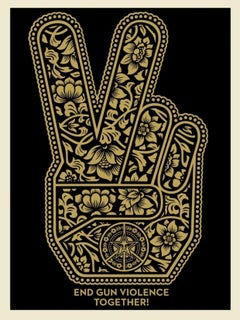 End Gun Violence Together Peace Fingers (TOMS, Activism, Social Justice)