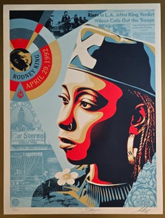 Eyes on the King Verdict (Civil Rights, Political Art, Rodney King, 40% OFF)