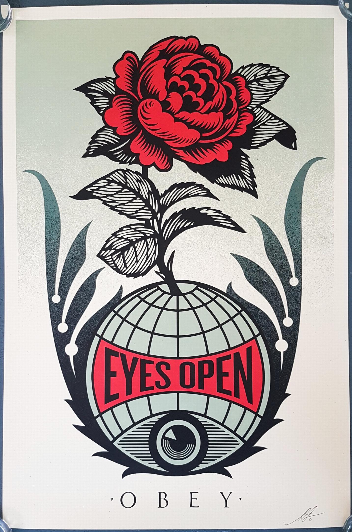 Offene Augen – Print von Shepard Fairey