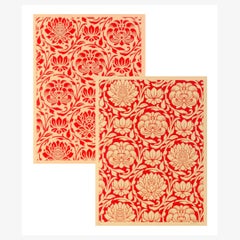 Floral Harmony (Red Yin Yang)