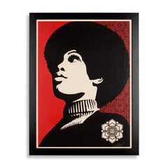 Framed Print Panther Power by Shepard Fairey