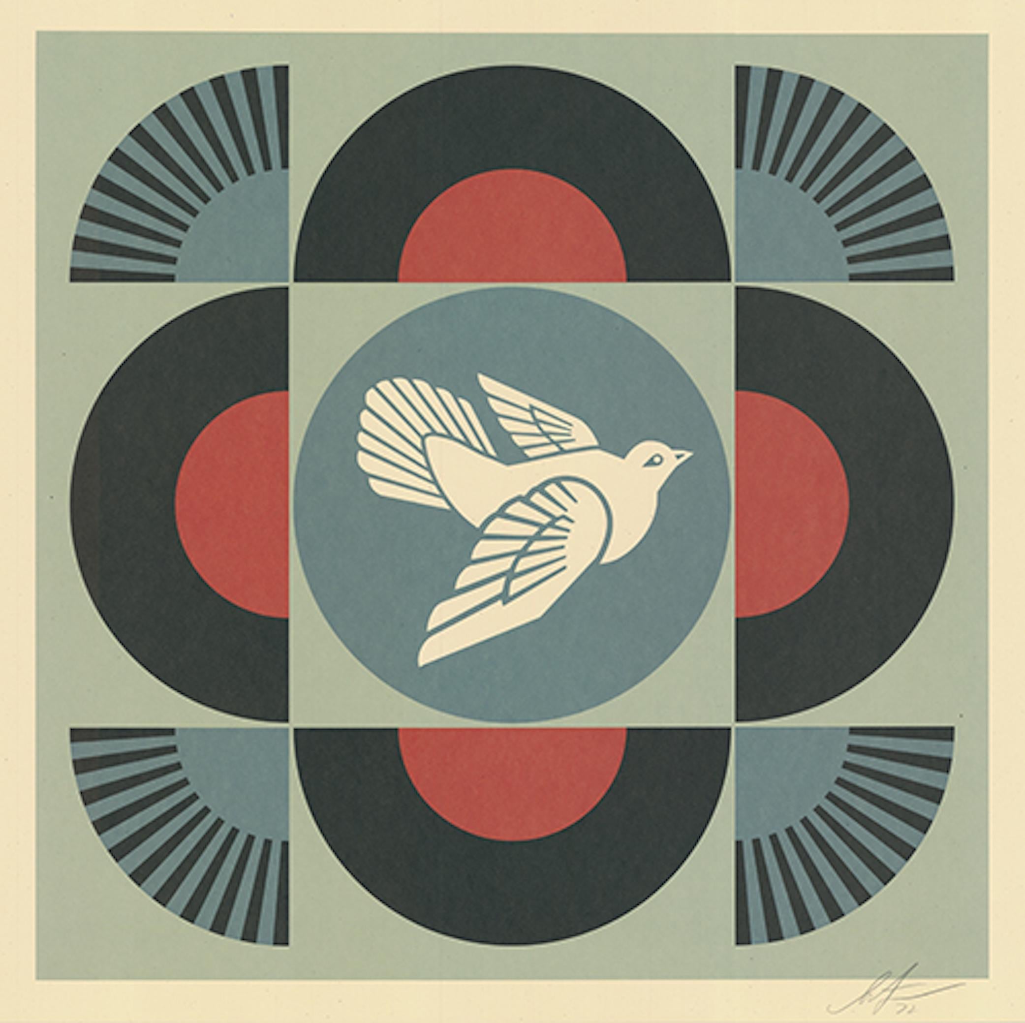 Geometric Dove - Print by Shepard Fairey