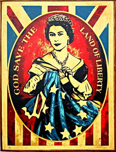 God Save the Queen, Signed work on wood panel, AP aside from edition of 6