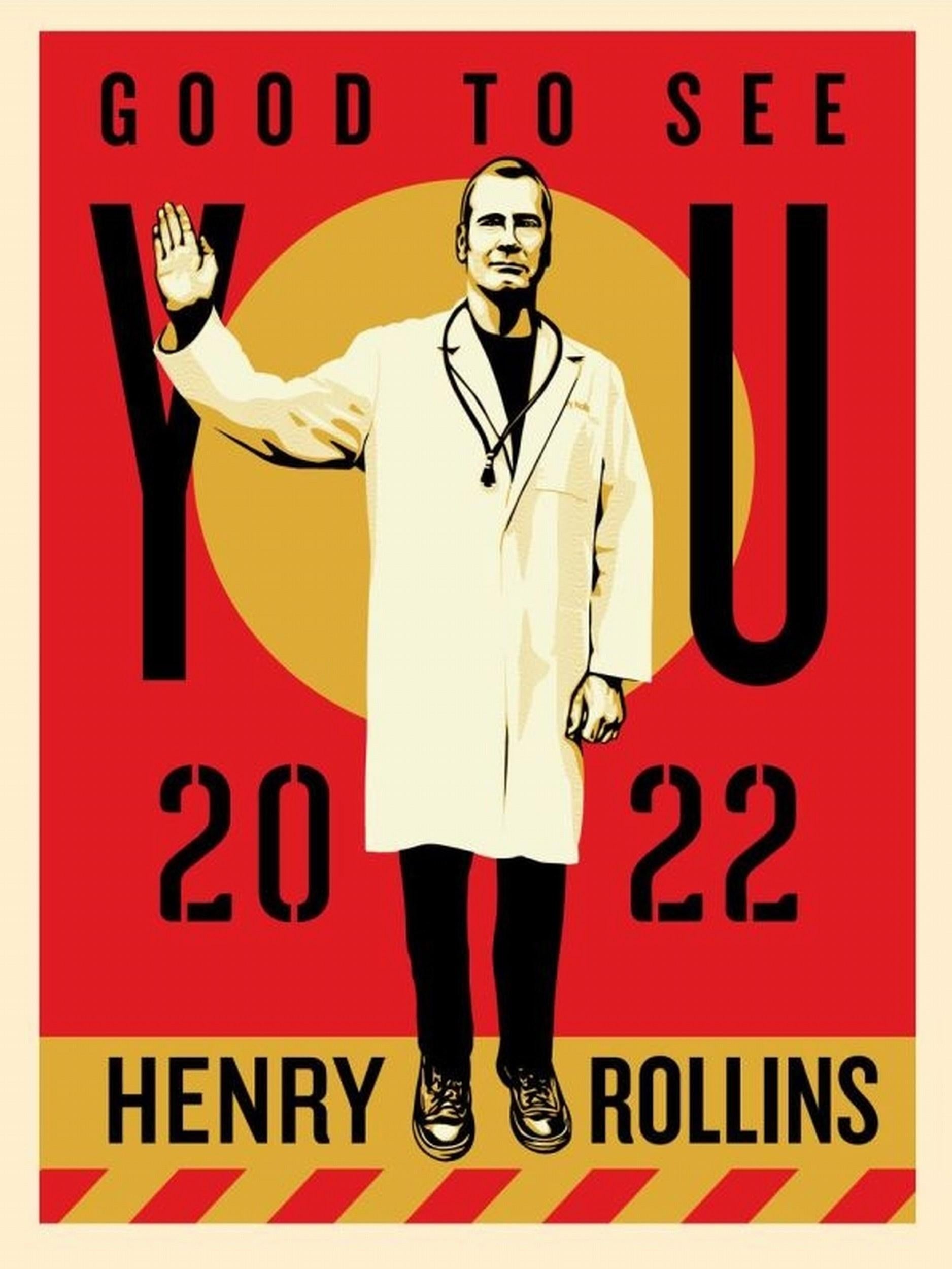 Shepard Fairey Portrait Print - Good To See You (Henry Rollins)